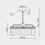 Подвесная люстра MODELUX ML.9542.600 GD от ImperiumLoft