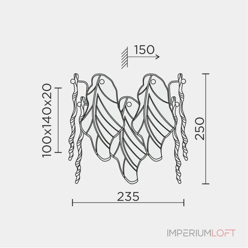 Настенный светильник MODESTYLE MS.2290.02 CR от ImperiumLoft