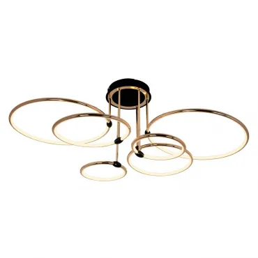 Потолочный cветильник LED4U L3301-6 GD-BK Потолочный cветильник LED4U L3301-6 GD-BK