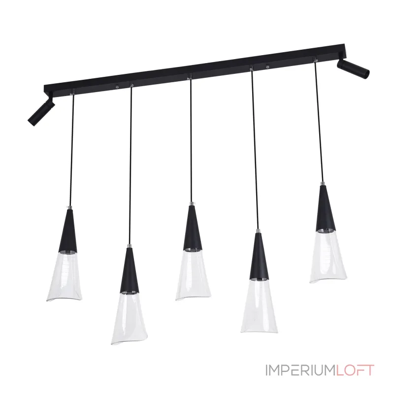 Подвесной светильник LED4U L7105-7 BK от ImperiumLoft Подвесной светильник LED4U L7105-7 BK от ImperiumLoft