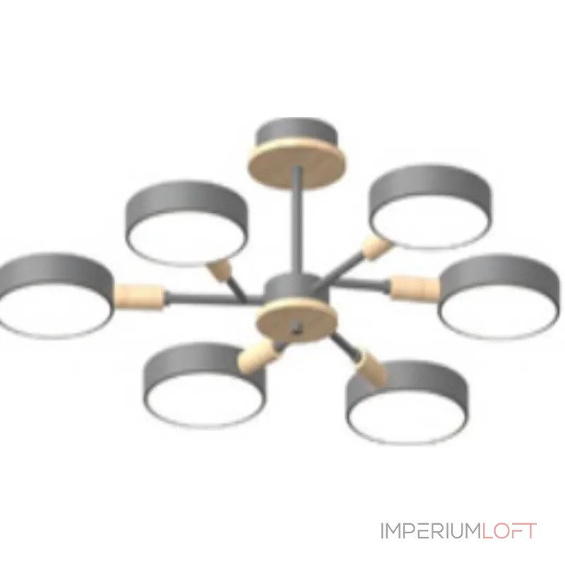 Потолочный cветильник LED4U L3218-740 GR от ImperiumLoft Потолочный cветильник LED4U L3218-740 GR от ImperiumLoft