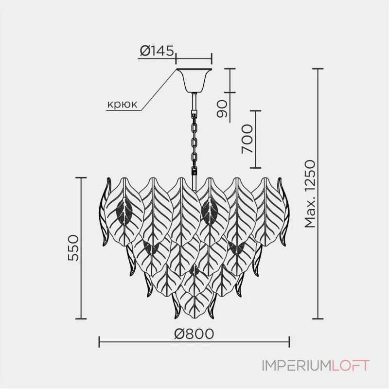 Подвесная люстра MODELUX ML.6770.800 GD от ImperiumLoft Подвесная люстра MODELUX ML.6770.800 GD от ImperiumLoft