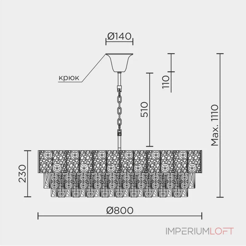 Подвесная люстра MODELUX premium ML.6986.800P GD от ImperiumLoft Подвесная люстра MODELUX premium ML.6986.800P GD от ImperiumLoft