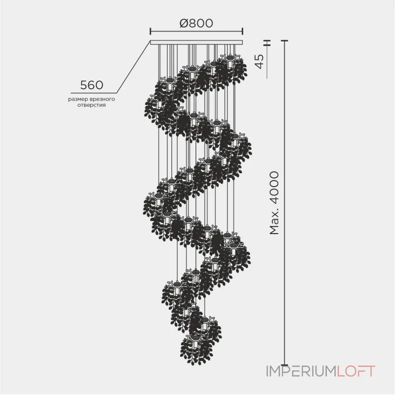 Подвесная люстра MODELIGHT MDL.8885.25HC GD от ImperiumLoft Подвесная люстра MODELIGHT MDL.8885.25HC GD от ImperiumLoft