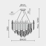 Подвесная люстра MODELUX ML.7088.400 CR от ImperiumLoft