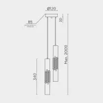 Подвесной светильник MODELUX ML.88987.2 GD от ImperiumLoft