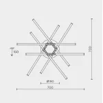 Потолочный светильник MODELIGHT MDL.9374.600CL BK от ImperiumLoft