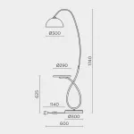 Напольный светильник MODEMODERN MD.8818.01FL от ImperiumLoft