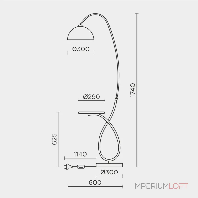 Напольный светильник MODEMODERN MD.8818.01FL от ImperiumLoft Напольный светильник MODEMODERN MD.8818.01FL от ImperiumLoft