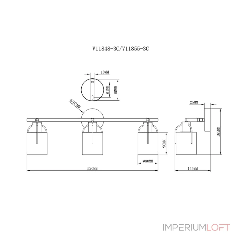 Спот Moderli V11848-3C Inari от ImperiumLoft Спот Moderli V11848-3C Inari от ImperiumLoft