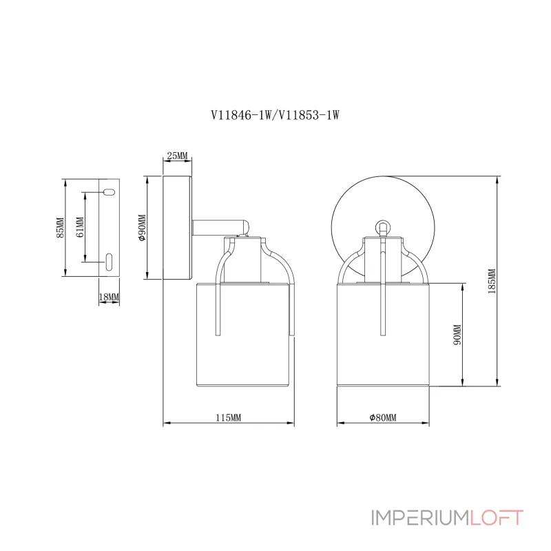 Спот Moderli V11853-1W Inari от ImperiumLoft