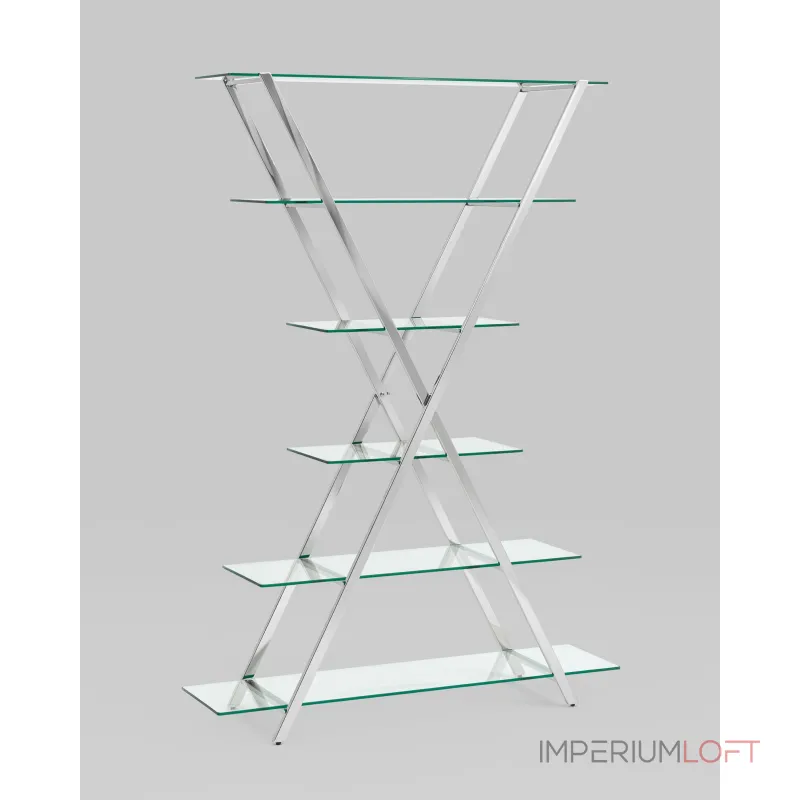 Гейт прозрачное стекло сталь серебро от ImperiumLoft