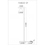 Торшер Moderli Omaha V10515-1F от ImperiumLoft