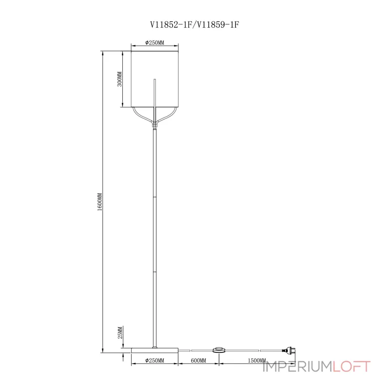 Торшер Moderli V11852-1F Inari от ImperiumLoft