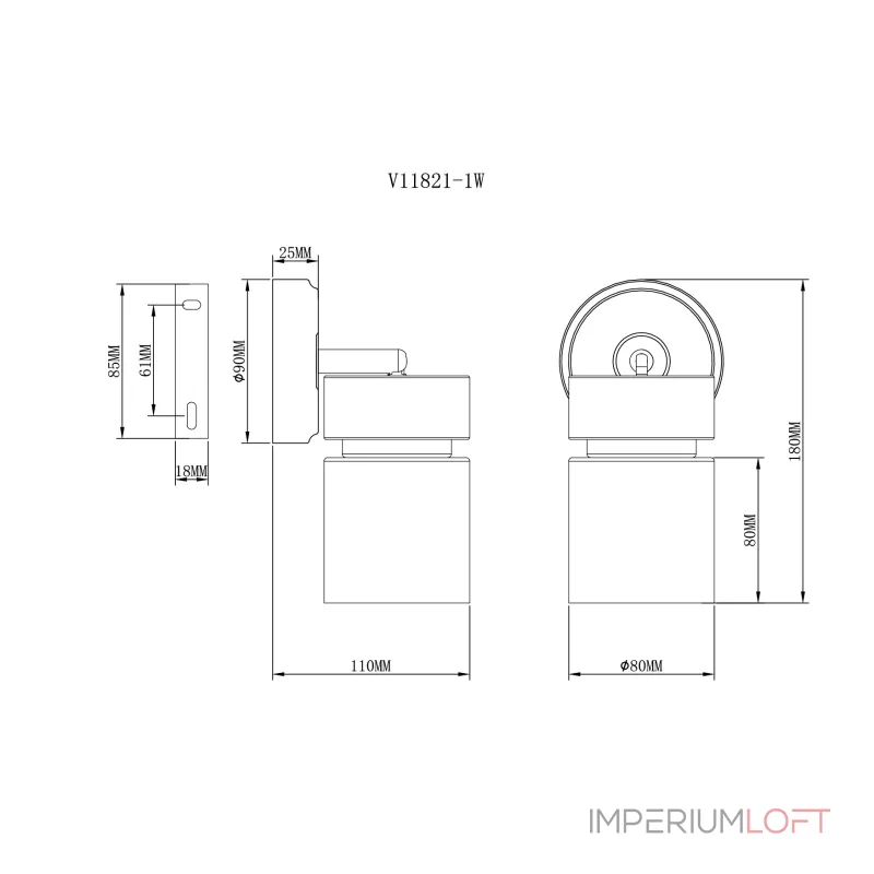 Спот Moderli V11821-1W Almero от ImperiumLoft