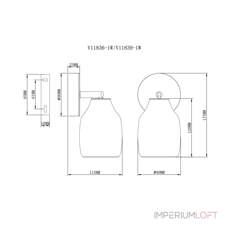 Спот Moderli V11839-1W Adalina от ImperiumLoft