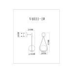 Настенный светильник Moderli Barocco V11574-1W от ImperiumLoft