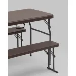 Комплект стола и двух скамеек Stool Group Кейт YX-B113 brown от ImperiumLoft