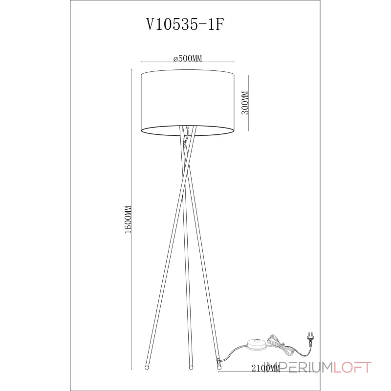 Торшер Moderli Palma V11597-1F от ImperiumLoft