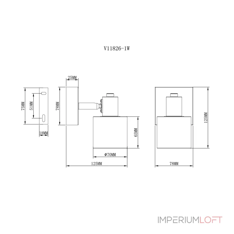 Спот Moderli V11826-1W Malet от ImperiumLoft