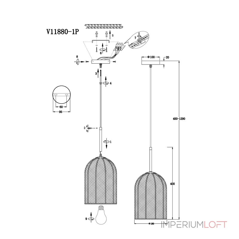 Светильник подвесной Moderli V11880-1P Yarn от ImperiumLoft Светильник подвесной Moderli V11880-1P Yarn от ImperiumLoft