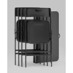 Комплект раскладного стола и стульев Stool Group Кейт YX-ZFP86 black от ImperiumLoft