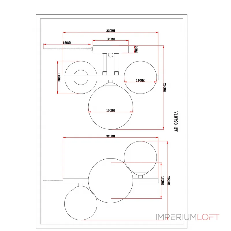 Бра Moderli Molly V10793-3W от ImperiumLoft Бра Moderli Molly V10793-3W от ImperiumLoft