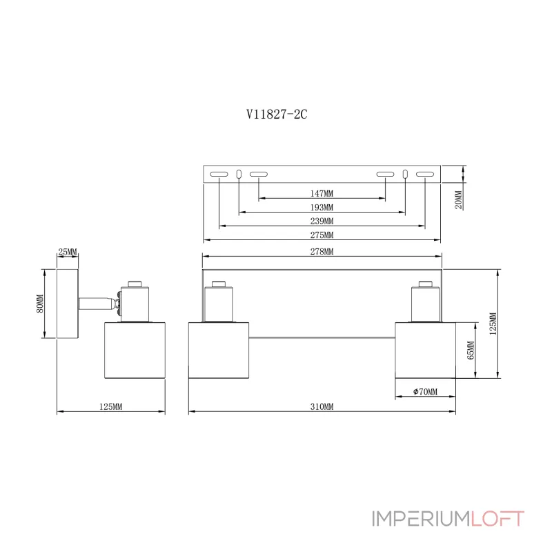 Спот Moderli V11827-2C Malet от ImperiumLoft
