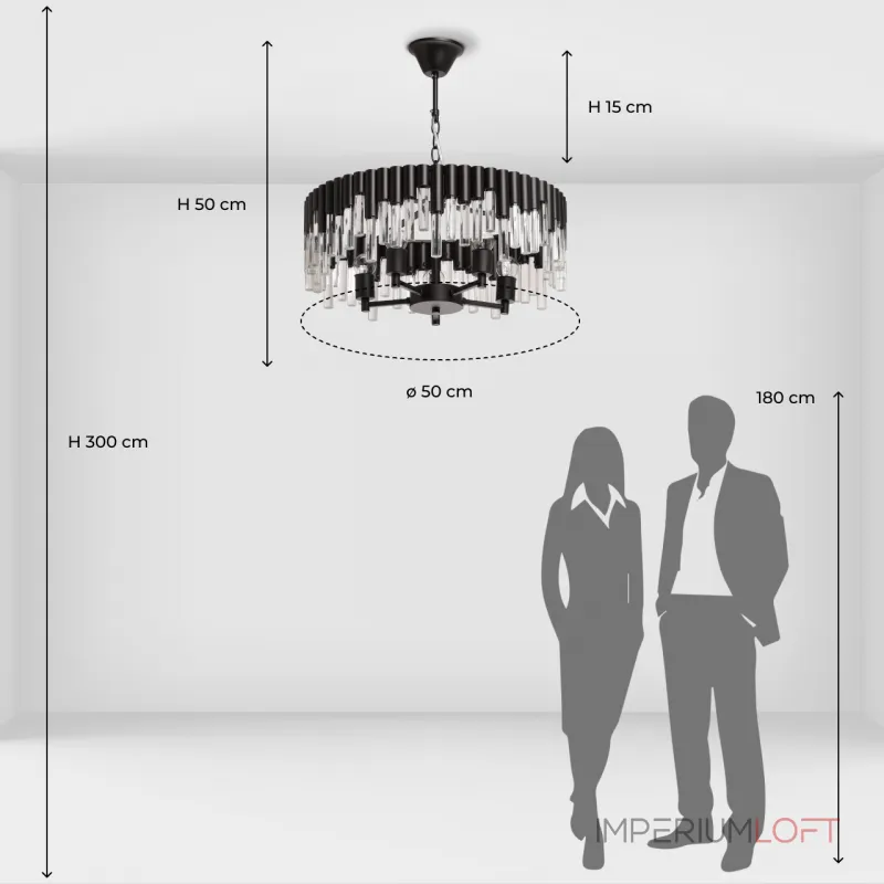 Подвесная люстра De City Бриз 111018305