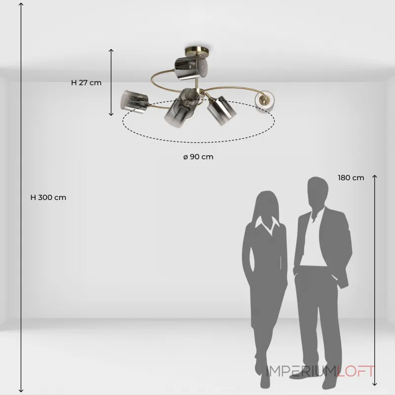 Потолочная люстра De City Вита 220014106