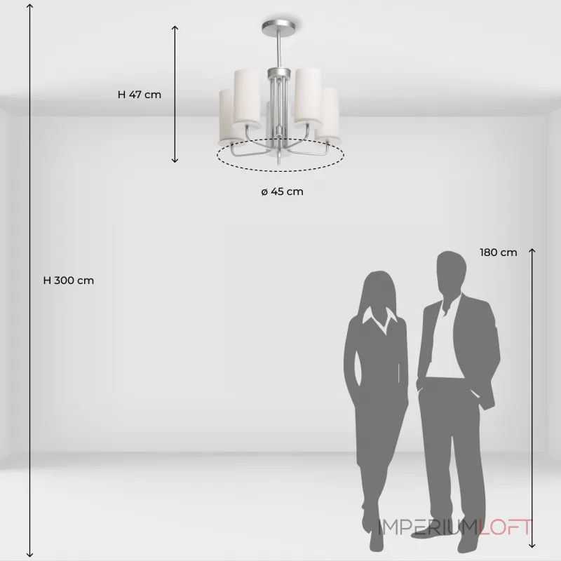 Люстра на штанге De City Каталина 361012405 Люстра на штанге De City Каталина 361012405