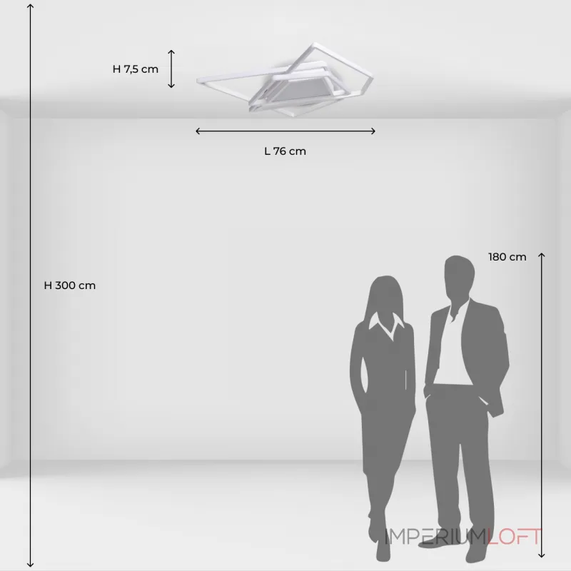 Потолочный светильник DeMarkt Эдгар 408013001 от ImperiumLoft