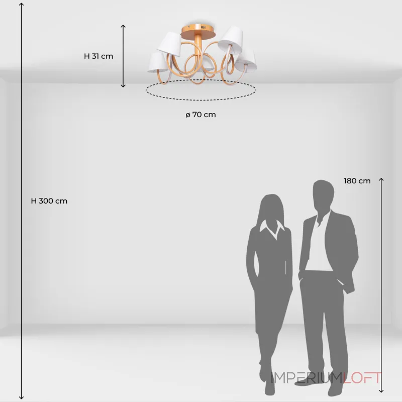 Потолочная люстра MW-Light Аэлита 480012805 от ImperiumLoft