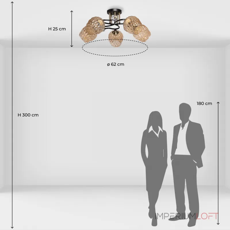 Потолочная люстра De City Альфа 324019405 Потолочная люстра De City Альфа 324019405