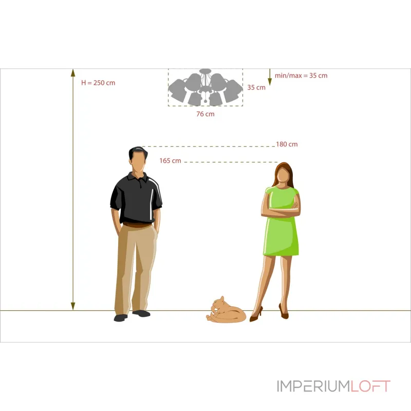 Потолочная люстра De City Ла