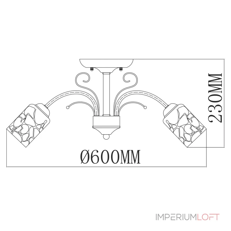 Потолочная люстра MW-Light Олимпия 261019505