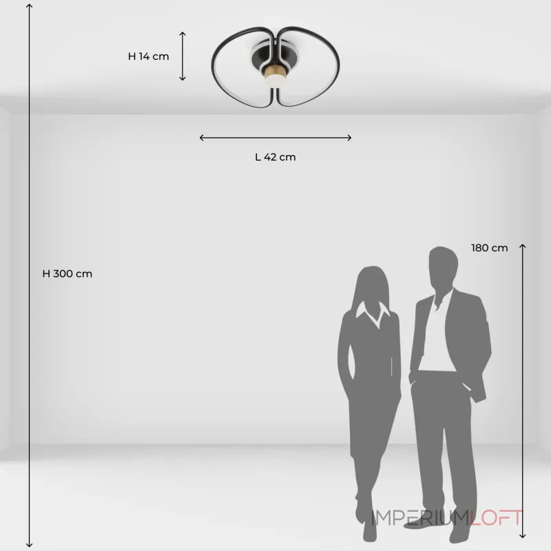Потолочный светильник DeMarkt Толедо 312012501 от ImperiumLoft