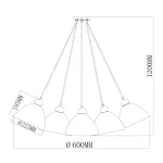 Подвесной светильник MW-Light Улыбка 365014505
