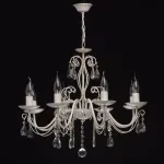 Подвесная люстра DeMarkt Аврора 14 371014208 Цвет плафонов прозрачный Цвет арматуры золото от ImperiumLoft