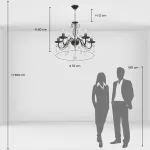 Подвесная люстра DeMarkt City Аврора 16 371015205 