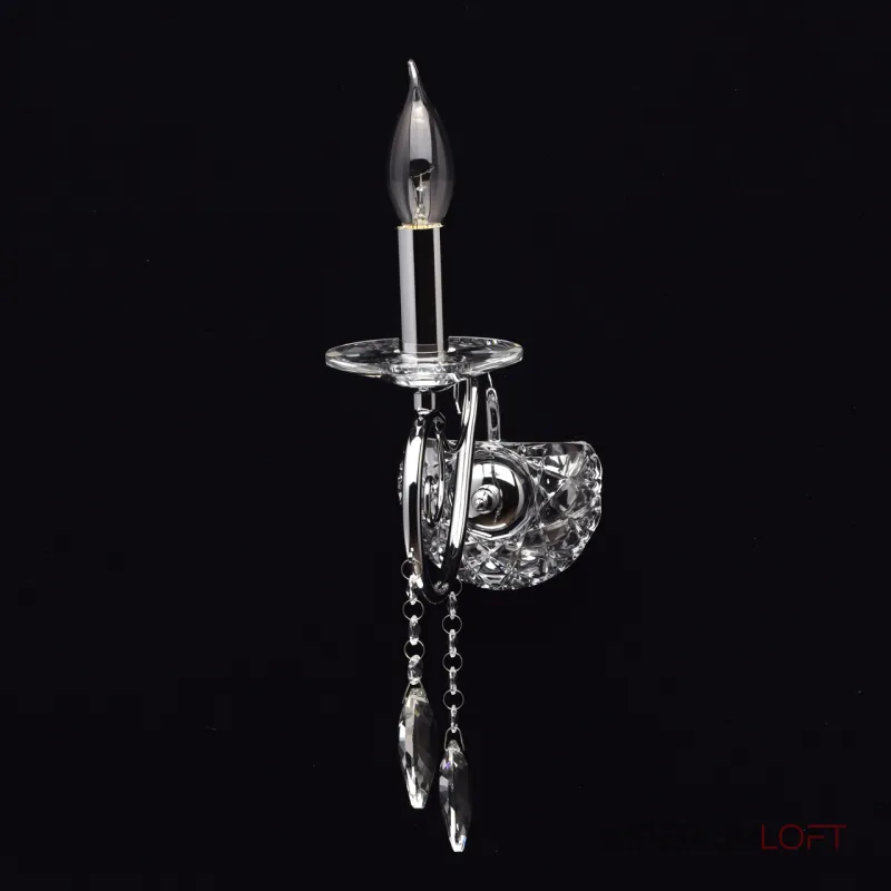 Бра MW-Light Адель 4 373022001 Цвет арматуры хром Цвет плафонов прозрачный от ImperiumLoft