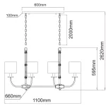 Подвесная люстра Chiaro Palermo 386017108