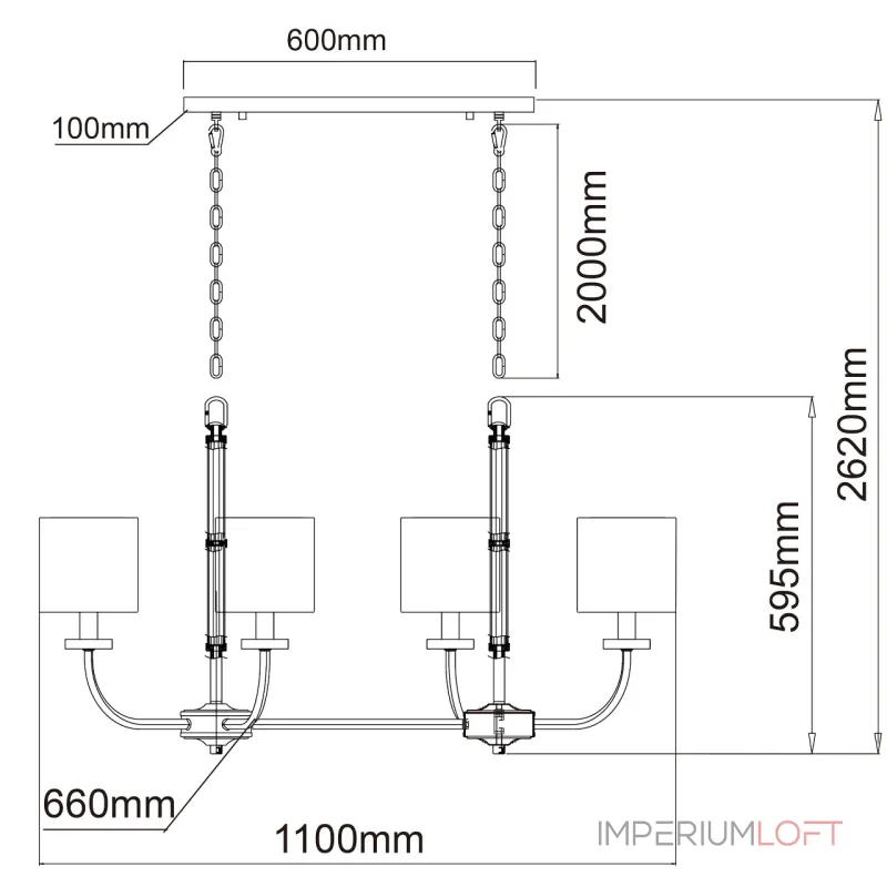 Подвесная люстра Chiaro Palermo 386017108