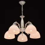 Подвесная люстра DeMarkt City Ариадна 450018305 Цвет плафонов белый Цвет арматуры золото от ImperiumLoft