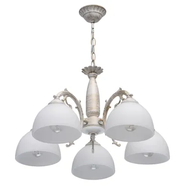 Подвесная люстра DeMarkt City Ариадна 450018305 Цвет плафонов белый Цвет арматуры золото