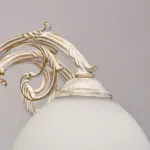 Подвесная люстра DeMarkt City Ариадна 450018305 Цвет плафонов белый Цвет арматуры золото от ImperiumLoft