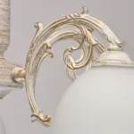 Подвесная люстра DeMarkt City Ариадна 450018305 Цвет плафонов белый Цвет арматуры золото от ImperiumLoft