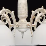 Подвесная люстра DeMarkt City Ариадна 450018305 Цвет плафонов белый Цвет арматуры золото от ImperiumLoft