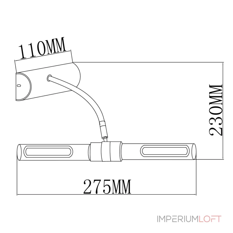 Подсветка для картин MW-Light Вернисаж 502020702 Цвет арматуры хром Цвет плафонов хром от ImperiumLoft