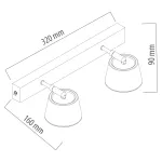 Спот MW-Light Бали 543021202 Цвет арматуры бронза Цвет плафонов черный от ImperiumLoft